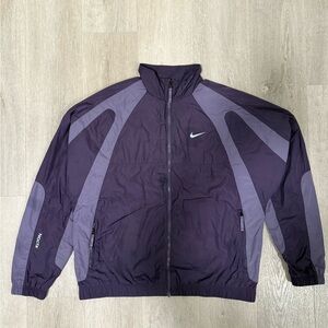 Nike Men's Purple and Gray Windbreaker